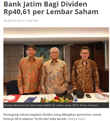 Bank Jatim (BJTM) dan Super Deviden (Serial Naked Investor)